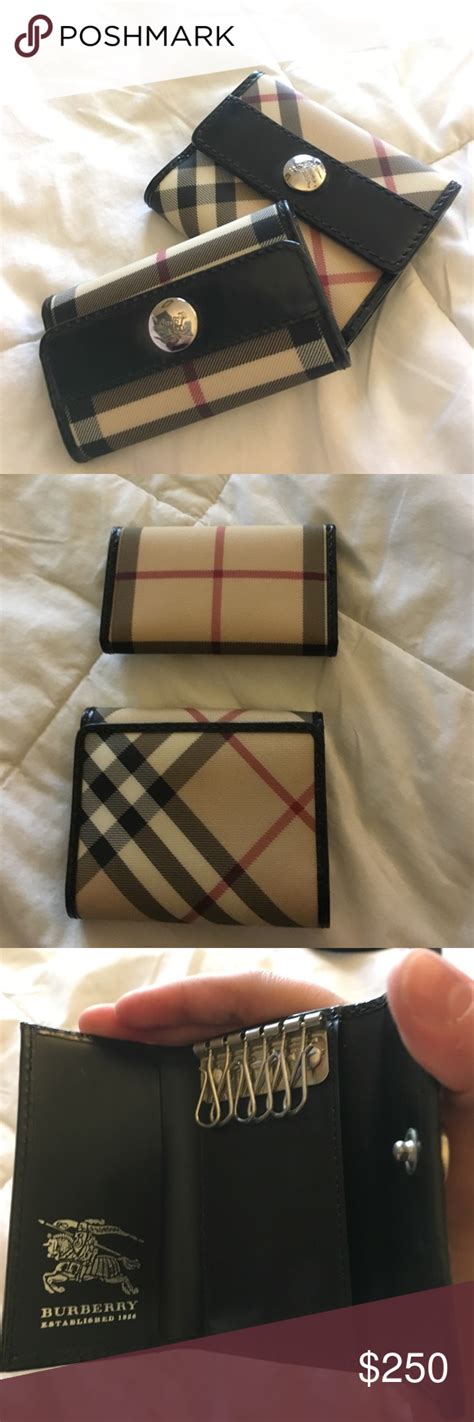 burberry zip around wallet|burberry key holder wallet.